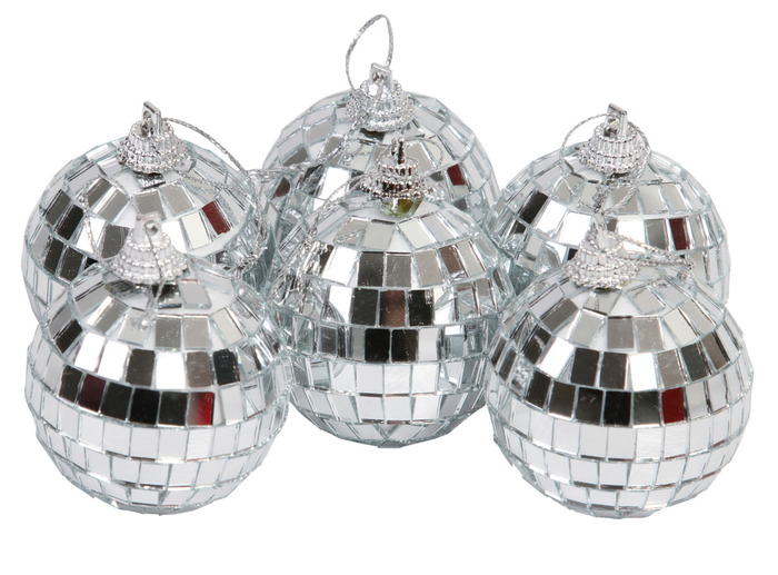 Discokula Silver Ø5 cm 6-pack